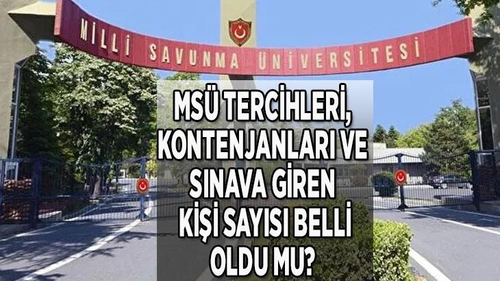 MSÜ KONTENJANLARI 2022 | MİLLİ SAVUNMA ÜNİVERSİTESİ TERCİHLERİ, SINAVA GİREN KİŞİ SAYISI VE SIRALAMALAR AÇIKLANDI MI 2022? || MSÜ sınavına kaç kişi girdi, tercihler ne zaman ve nasıl yapılacak?