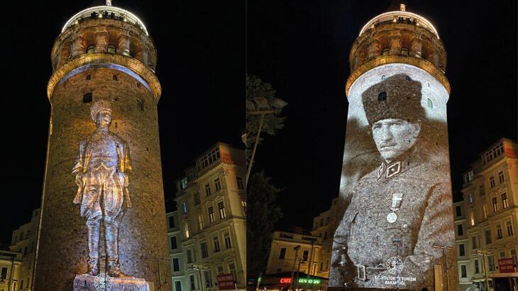 Galata Kulesi’nde 19 Mayıs’a özel görsel şölen!