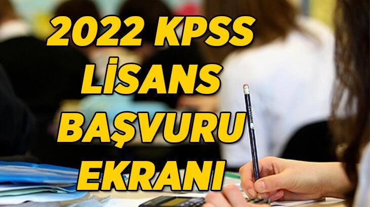 2022 KPSS lisans başvuru ücretleri! KPSS lisans başvurusu nasıl ve nereden yapılır? ÖSYM başvuru ekranı…