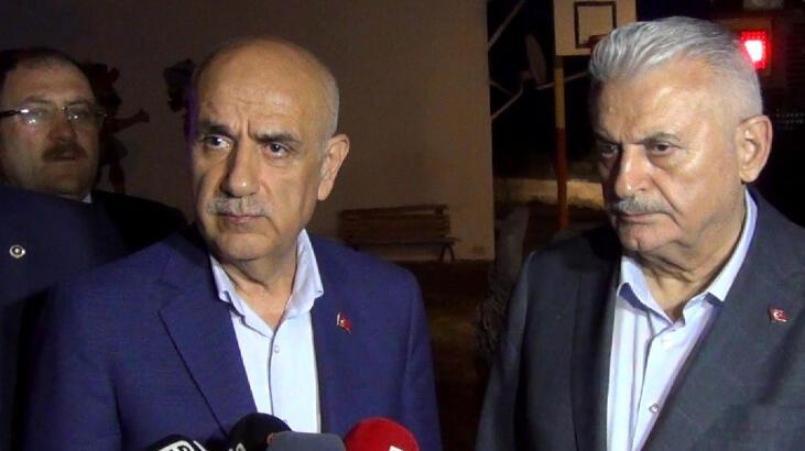 Bakan Kirişci ve AK Parti’li Yıldırım, Erzincan’da sel bölgesinde incelemede bulundu