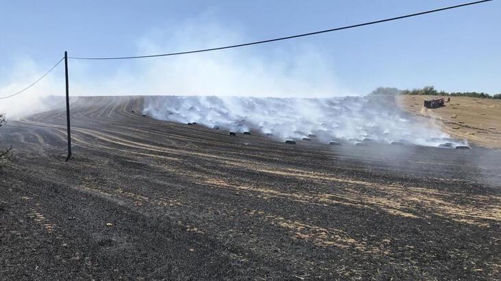 Tekirdağ’da 40 dekar tarla yandı! Soğutma çalışmaları başladı