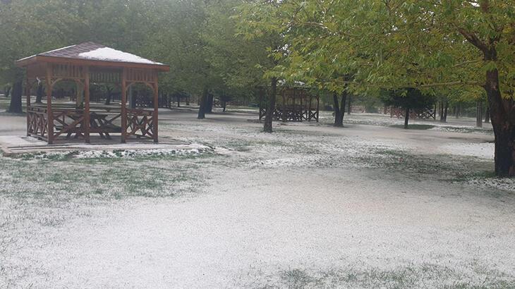 Konya’da dolu etkili oldu