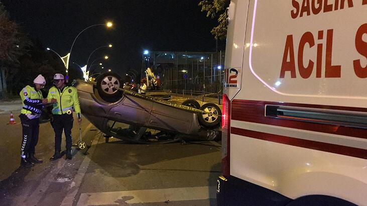 Takla atan otomobildeki 16 yaşındaki genç hayatını kaybetti