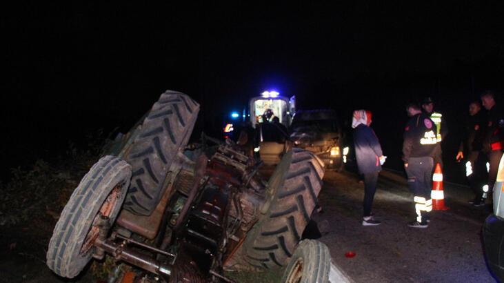 Yolda yürürken kaza yapan traktörün altında kalıp hayatını kaybetti