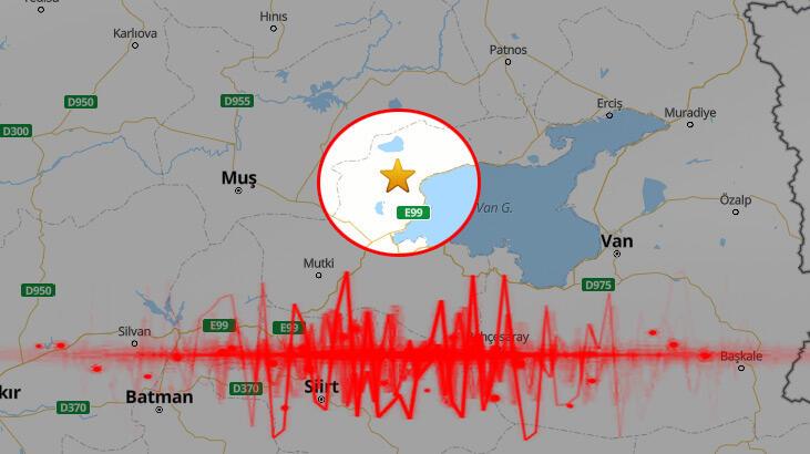 SON DEPREMLER! Bitlis’te 3.9 büyüklüğünde deprem