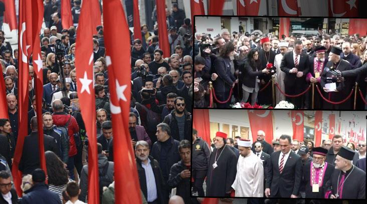 İstiklal’de teröre karşı birlik mesajı