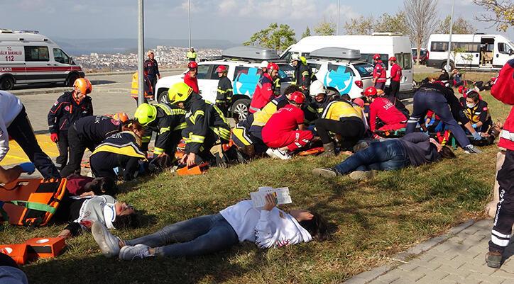 Çanakkale’de uçak kazası tatbikatı!