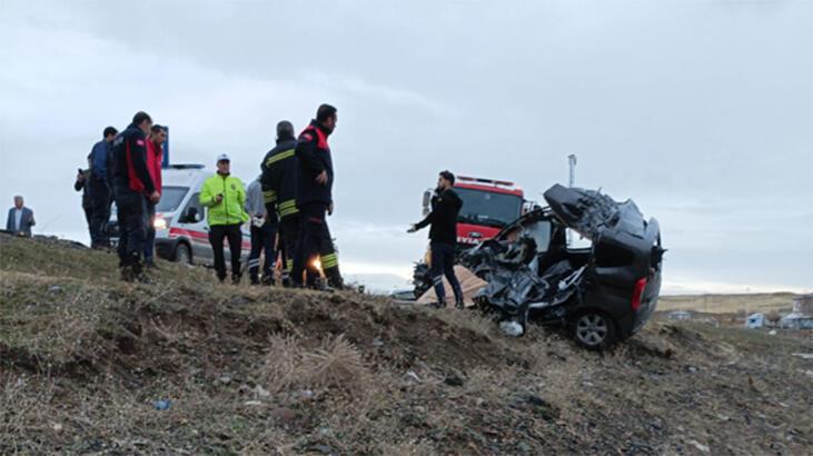 Kamyonla çarpışan otomobildeki uzman çavuş hayatını kaybetti