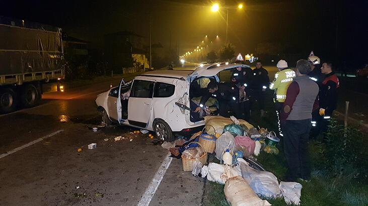 Samsun’da otomobil takla attı: 2 ağır yaralı