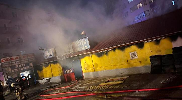 Ankara’da gece yarısı korkutan yangın