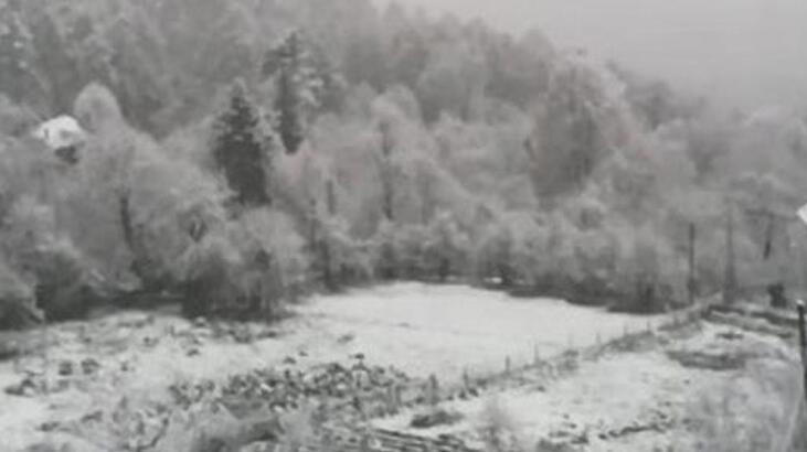 Kastamonu’nun yüksek kesimlerinde kar etkili oldu