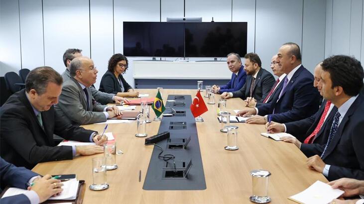 Bakan Çavuşoğlu’ndan Brezilya’da peş peşe görüşmeler