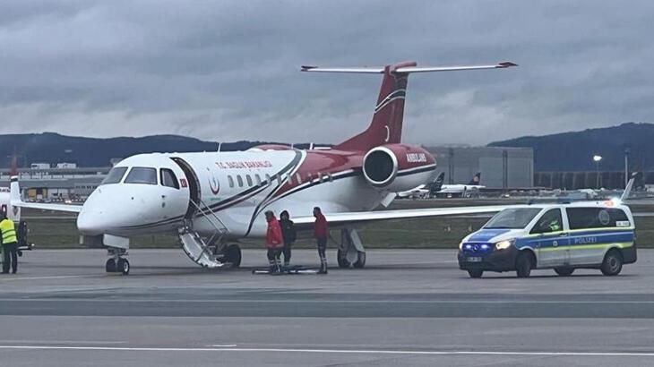 Türk hastalar Almanya’dan Türkiye’ye ambulans uçakla nakledildi