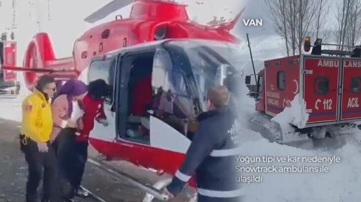 Bakan Koca paylaştı! Van’daki hastaya Snowtrack ambulansla ulaşıldı