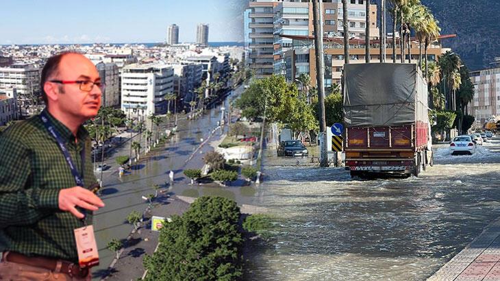 İskenderun’da taşan deniz çekilmeye başladı! Korkutan görüntüye son noktayı koydu