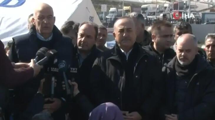 Yunan Bakan Dendias deprem bölgesinde! Bakan Çavuşoğlu ve Dendias’tan açıklamalar