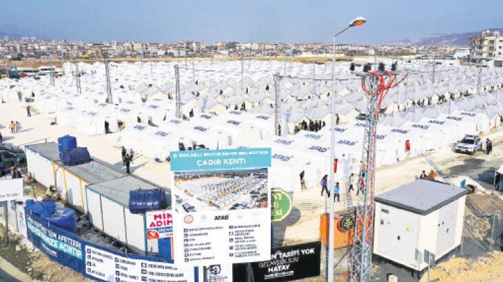 Çadır kentlerde iki büyükşehir!