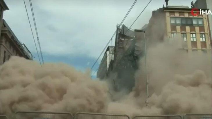 Son dakika! Beyoğlu’nda 5 katlı metruk bina çöktü