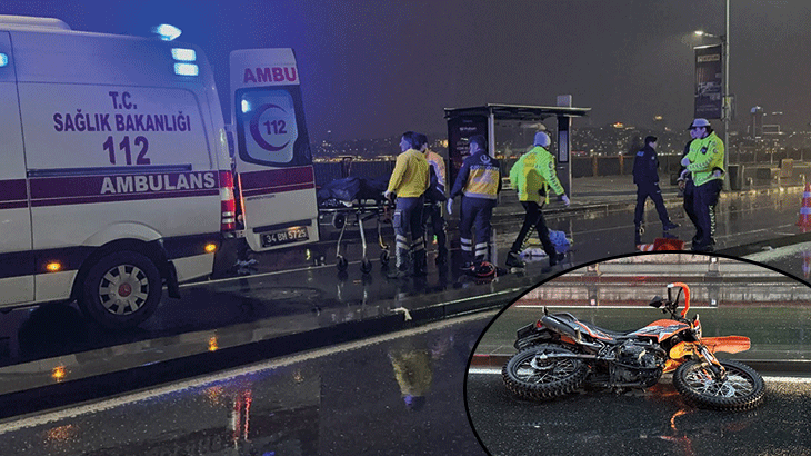 Üsküdar’da İETT otobüsüne çarpan motosikletli hayatını kaybetti