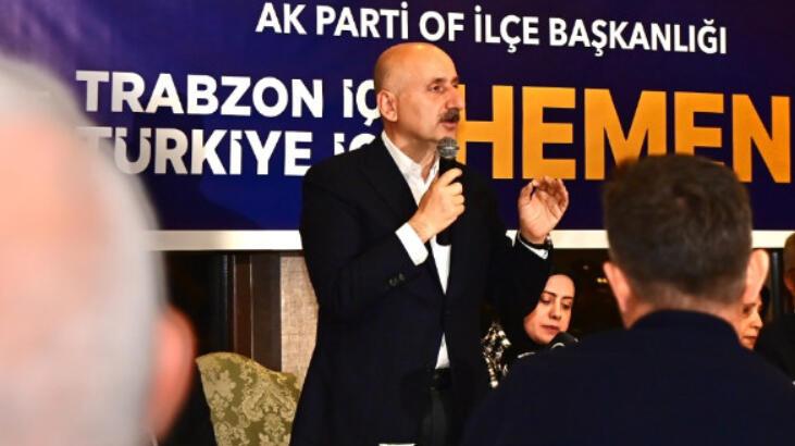 Bakan Karaismailoğlu: Biz konuşmayız icraat yaparız