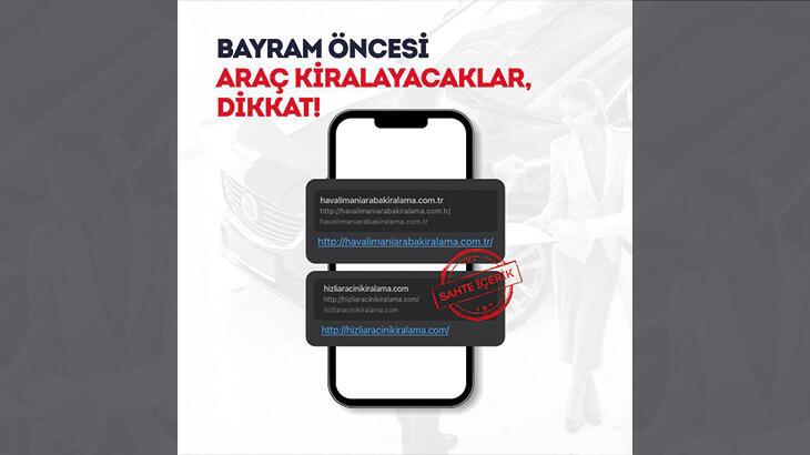 SİBERAY’dan bayram öncesi ‘araç kiralama’ uyarısı