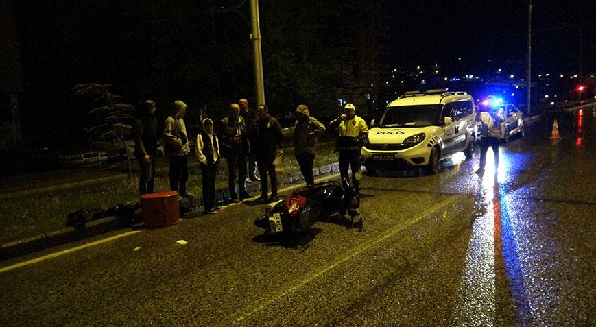 Malatya’da motokuryeye çarpan araç kaçtı! 2 yaralı var