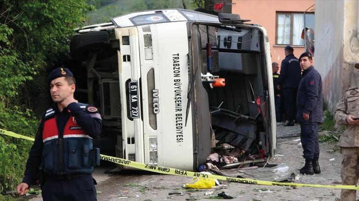 Trabzon’da korkunç kaza! Belediye otobüsü şarampole devrildi: 4 ölü, 37 yaralı