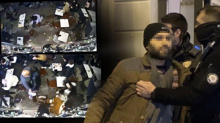 Galata’da panik anları! Çığlık çığlığa kaçarken adeta birbirlerini ezdiler