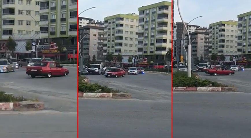 Mersin’de drift yapan sürücüye ceza yağdı!