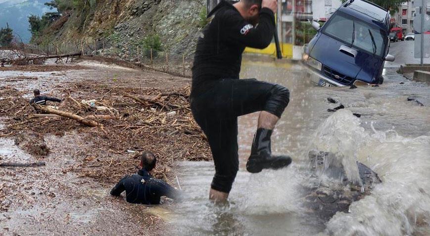 Son dakika: Karadeniz’i sel vurdu! 2 kişi aranıyor, okullar tatil edildi