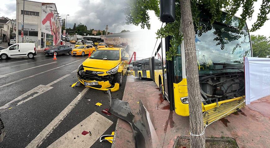 Beyoğlu’nda faciadan dönüldü! İETT otobüsü 6 araca çarptı