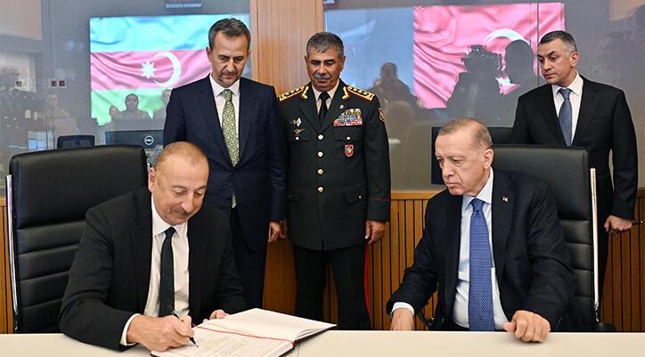 Erdoğan ve Aliyev Hava Komuta Merkezi’nin açılışını yaptı