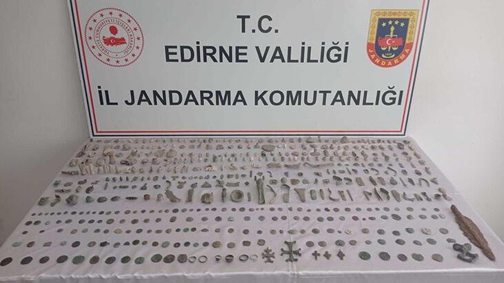 Edirne’de Roma ve Bizans dönemine ait 520 obje ele geçirildi