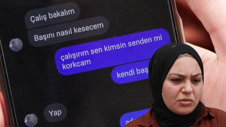 Boşanma aşamasındaki eşine ‘başını keseceğim’ mesajı atıp evini taşladı