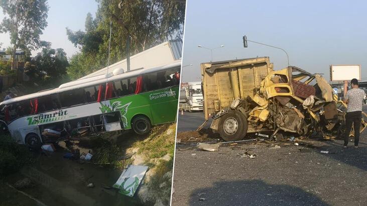 Mersin’de feci kaza! Önce kamyona sonra TIR’ çarptı: Ölü ve yaralılar var