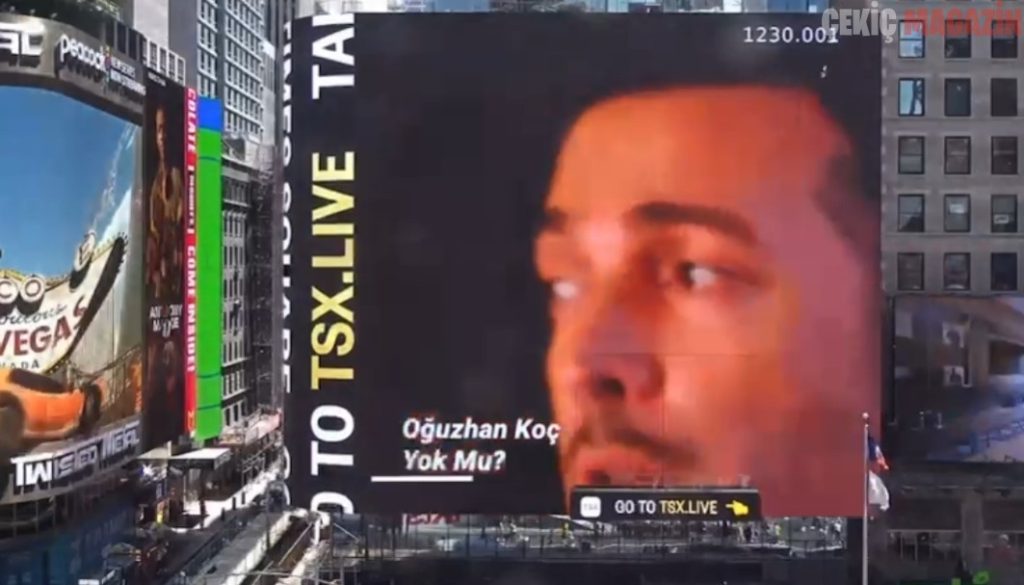 OĞUZHAN KOÇ’UN YENİ KLİBİ NEW YORK’TAKİ TIMES SQUARE’İN DEV EKRANLARINDA!