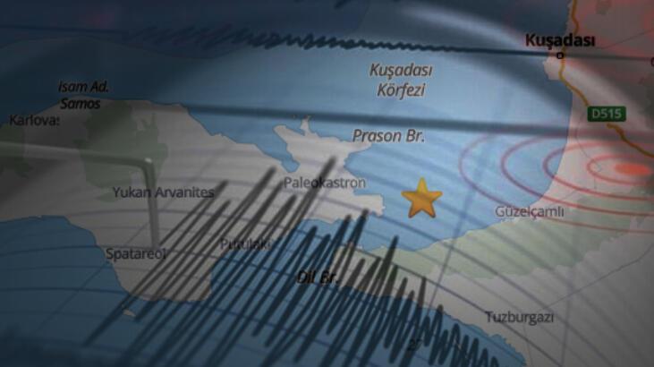 AFAD duyurdu! Kuşadası Körfezi’nde 4 büyüklüğünde deprem