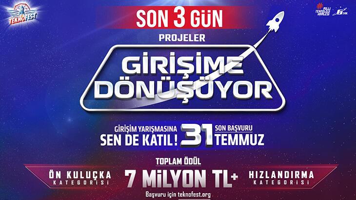 TEKNOFEST Girişim Yarışması Başvurusu için Son 3 Gün