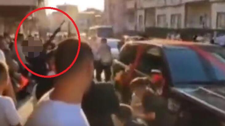 Düğün magandaları kendilerini ele verdi! Çocuklar araçların arkasında saklandı