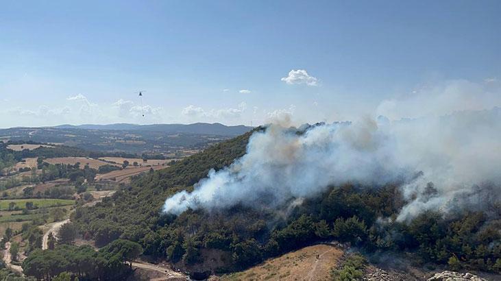 Çanakkale’de yine yangın çıktı! Havadan karadan müdahale