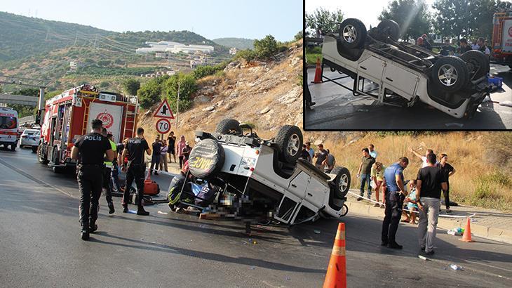 Antalya’da zincirleme kaza! 3 araç çarpıştı: 1 ölü, 9 yaralı