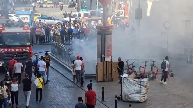 İstanbul’da metro istasyonundaki yangın söndürüldü