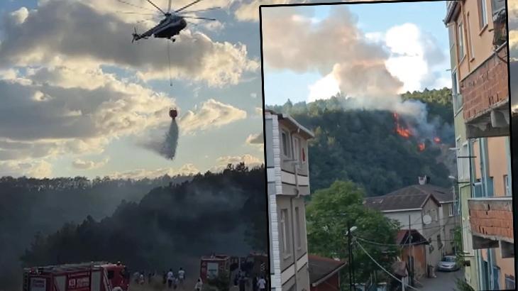 Sarıyer’de ormanlık alandaki yangın büyümeden söndürüldü