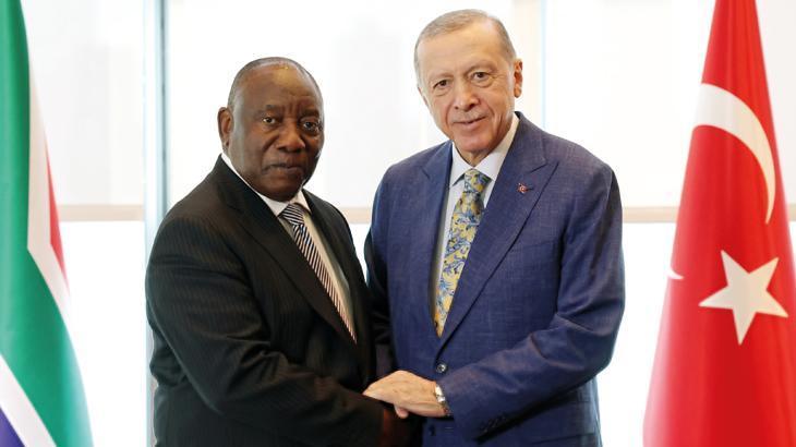 Cumhurbaşkanı Erdoğan, Güney Afrika Cumhurbaşkanı Ramaphosa ile görüştü