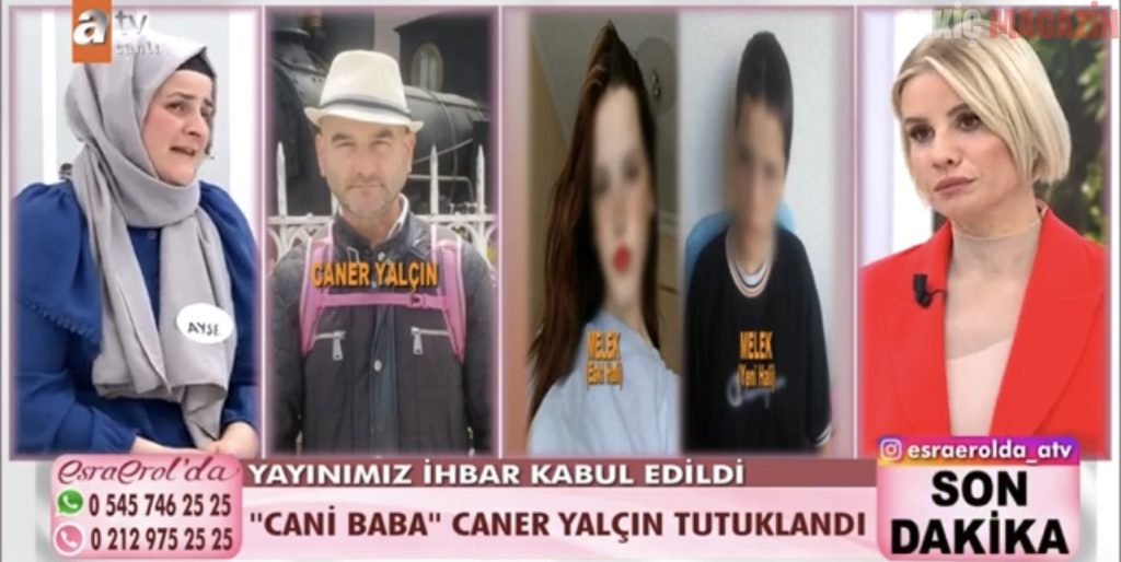 Esra Erol’da programı ihbar kabul edildi. Cani baba tutuklanarak cezaevine gönderildi.