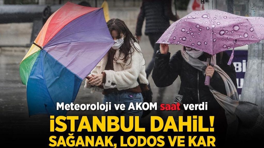 Son dakika… Meteoroloji ve AKOM’dan yeni uyarı! Bu akşam saatlerine dikkat: Sağanak, fırtına, lodos ve kar