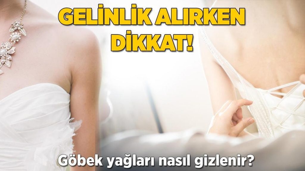 Gelinlik alırken dikkat, işin sırrı ‘kemer’de! Göbek yağlarını gizlemek için ipuçları