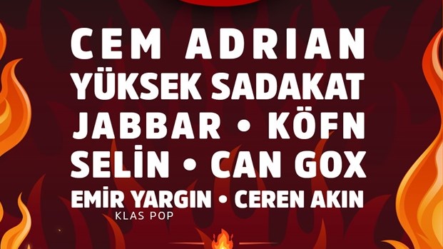 CEM ADRİAN’DAN JABBAR’A  SELİN’DEN YÜKSEK SADAKAT’E  BİRBİRİNDEN ÜNLÜ İSİMLER,  1-2 HAZİRAN’DA  GRILL İSTANBUL BOYUNCA  KÜÇÜKÇİFTLİK PARK SAHNESİNDE!