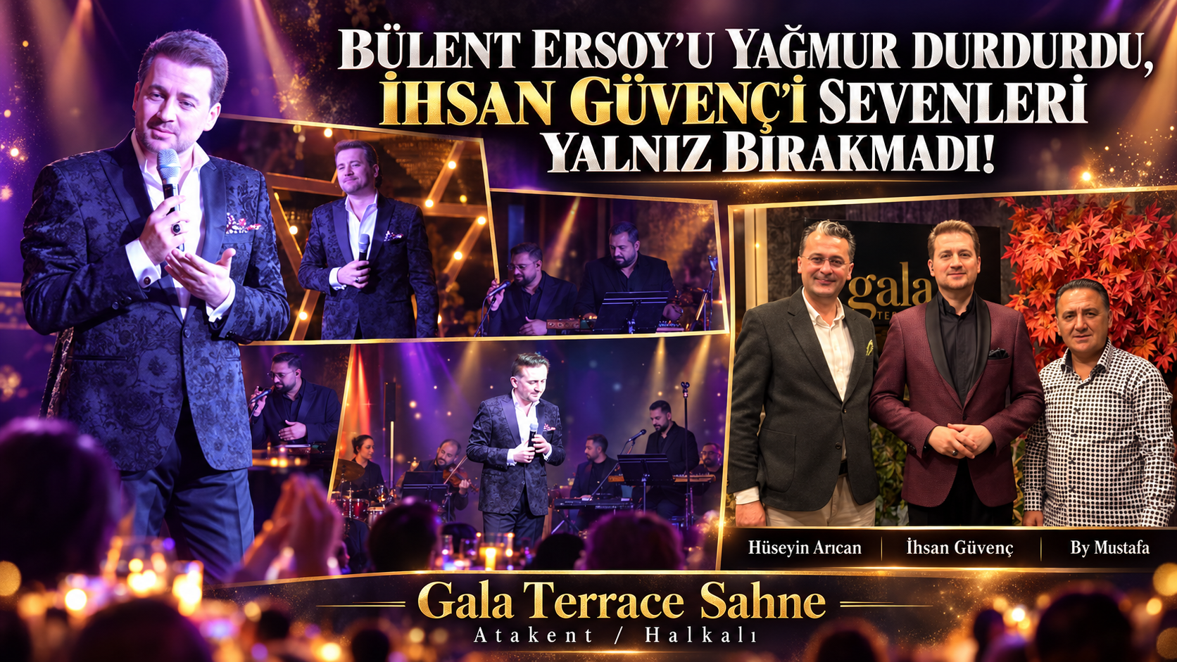 BÜLENT ERSOY’U YAĞMUR DURDURDU, İHSAN GÜVENÇ’İ SEVENLERİ YALNIZ BIRAKMADI!